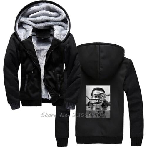 Men Hoodie Feuer Herren DALI Baffi Objektive Geschenkidee Funny hoodies Men winter Keep Warm thicken Sweatshirts Streetwear
