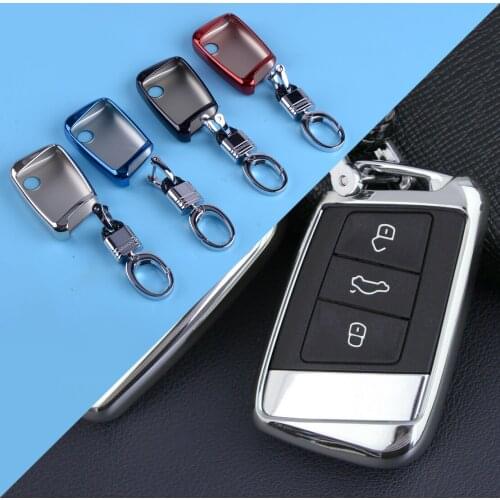 CITALL TUP Soft Smart Car Key Fob Chain Cover Case Shell Protection Bag Fit for VW Passat Arteon Teramont Jetta