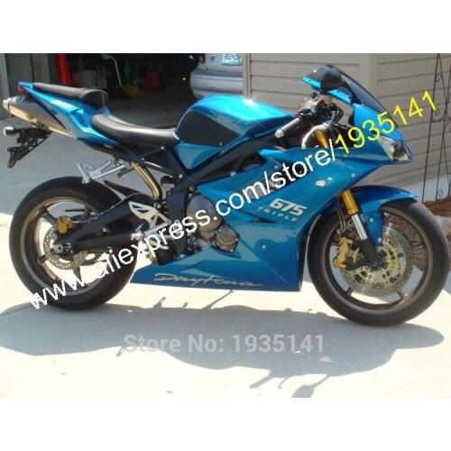 For Triumph Daytona 675 2006 2007 2008 Daytona675 06 07 08 Blue ABS Aftermarket Motorbike Fairing (Injection molding)