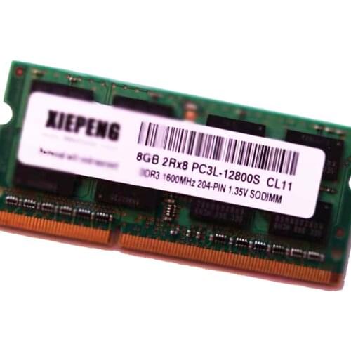 8GB 2Rx8 PC3L-12800S RAM 8G DDR3 1600MHz 4GB PC3L 12800 Notebook Memory for IBM Lenovo ThinkPad T540p X240 Yoga 11e T450 T440s