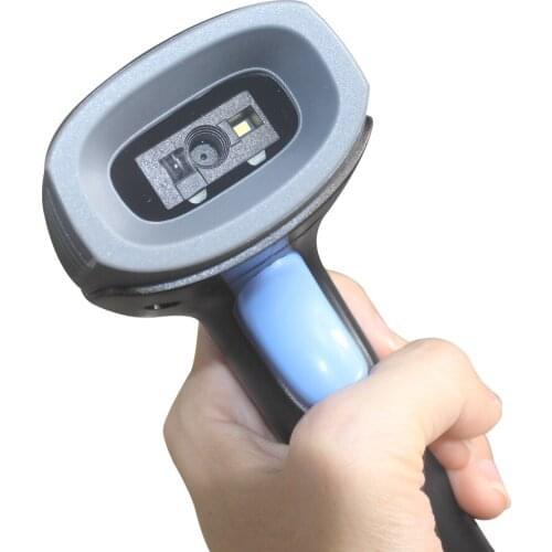 Handheld Portable CMOS Supermarket USB 2.4G Wireless 1D 2D Barcode Scanner with Support
