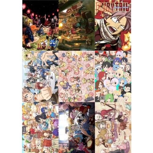 Fairy Tail Polypropylene A3 9 pieces Posters wall poster PPP123