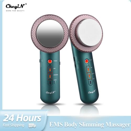 CkeyiN 3 in 1 Ultrasound Cavitation EMS Body Slimming Massager Weight Loss Anti Cellulite Burner Infrared Therapy Arm Leg Shape