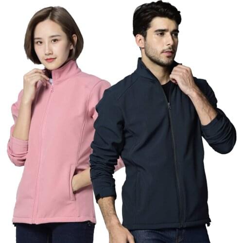 Outdoor Softshell Jackets Spring Autumn Men Women Windproof Breathable Fleece Windbreaker Camping Fishing Hiking Trekking Coats