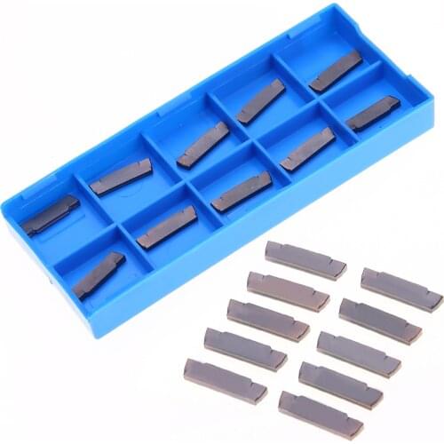 10pcs MGMN200-G LDA Carbide Inserts 16*4*2mm Blades For Grooving Cutting Lathe Turning Tool