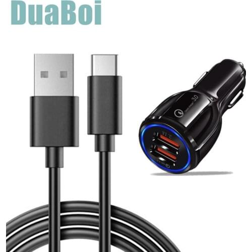 For Samsung Galaxy A21s Vivo U10 Y50 Realme C12 C11 V5 C15 6i X50 Pro X50m USB Type C Charging Cable Quick Car Charger Adapter