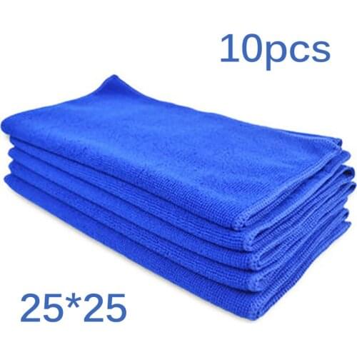 10Pcs cleaning towel Soft Cloths towels Cleaning Duster Microfiber Car Wash Towel Water Absorption Anti-Static Wash Towel