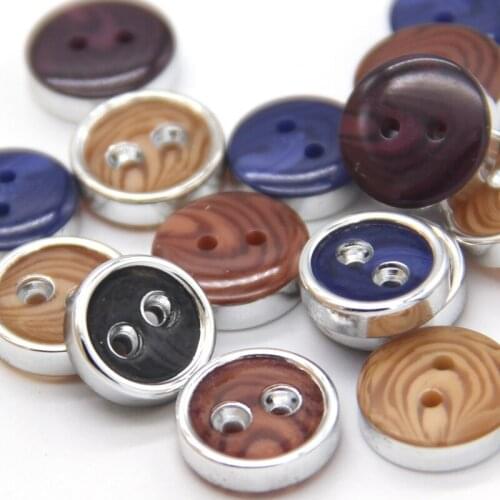 12mm Small Plating Shirt Colored Sewing Buttons For Children Clothing Collar Cute Decorations Handmade DIY Accessories Wholesale