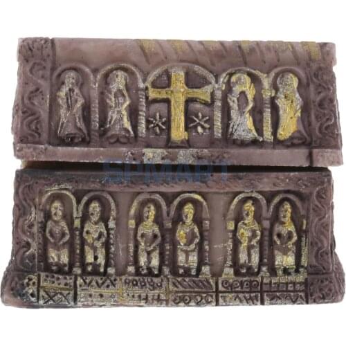 1x Mini Resin Sand Scene Casket Coffin Model for DIY Layout Landscape Scenery Diorama Wargame Games Parts