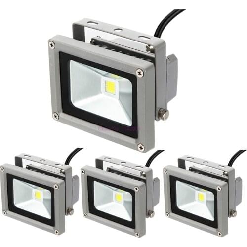 20 pieces 10W 85-265V High Power LED Outdoor IP65 Flood Wash Light Lamp Pure White Projection Lamp