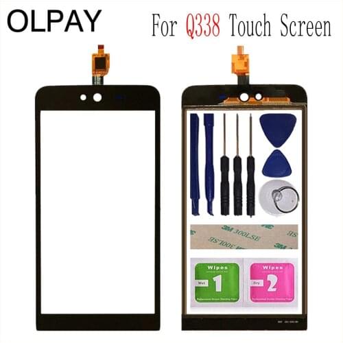 5.0'' Phone Touch Screen For Micromax Q338 Blot Q338 Touch Screen Glass Digitizer Panel Lens Sensor Tools Adhesive+Wipes