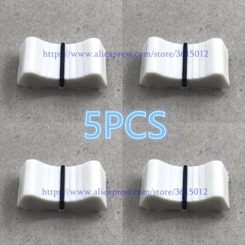 5pcs Mixer fader Slider Fader Knobs white color replace for ALLEN & HEATH XONE 1D 2D 3D 4D 32 62 464 S2