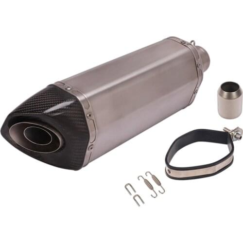51MM Titanium Alloy Exhaust Muffler Pipe Motorcycle 470MM Escape with DB Killer Universal for Street Bike Scooter Exhaust Tips