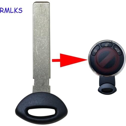 Insert Emergency Spare Smart Key Blade For BMW Mini One Cooper Smart Remote Key