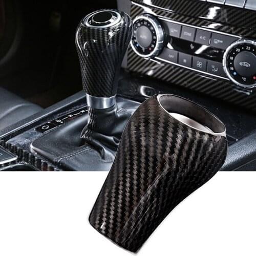 Lofty Richy For Mercedes Benz C Class W204 E W212 GLK X204 CLS W218 A G Class 5 Styles ABS Car Gear Shift Head Trim Sticker