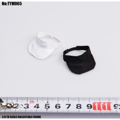 2 Colors Baseball Cap Black/White Color 1/6 Scale Action Figure TYM065 Golf Cap sunhat For Obitsu Doll Figure Accessory