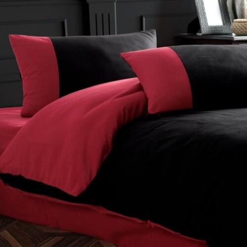 Ranforce Double Duvet Cover Set Two Color Home Textile Bed Cover Bedroom Pillowcase Bed Sheet Set Home Decor