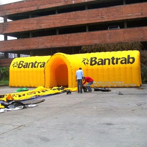 Giant Inflatable Structure Air roof Tunnels Hubs Covers event space entrance 10M 12M Free Shipping