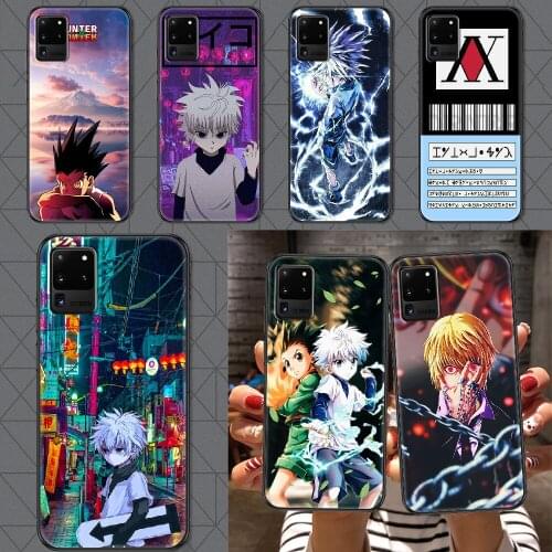 HUNTER×HUNTER Anime Phone case For Samsung Galaxy Note 4 8 9 10 20 S8 S9 S10 S10E S20 Plus UITRA Ultra black luxury prime 3D