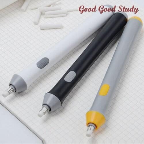 Electric Pencil Eraser Kit Battery Operated Highlights Erasing Effects Automatic Eraser For Sketch with 22pcs Rubber Refills