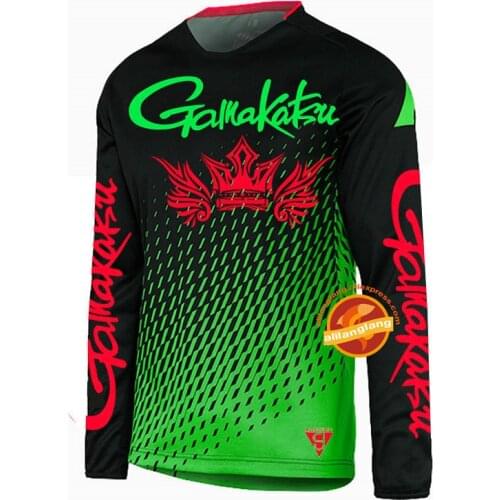 Summer Fishing Shirt Autumn Fishing Jersey New Gamakatsu Quick Drying Fishing Clothing Long Sleeve Sunscreen Anti-uv Breathable