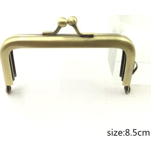 8.5cm no sewing screws or no hole coin bag making metal clasp purse frame 10pcs/lot