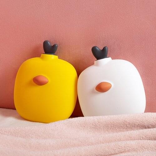 Cartoon Silicone Hand Warmer Hot Water Bottles With Knitted Cover Microwave Heating Portable Hand Feet Hot Water Bags For Girls
