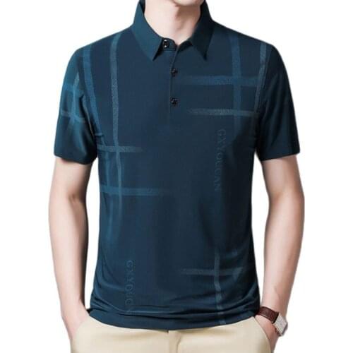 Brand Men Short Sleeve Polo Shirts Striped T-Shirts Man Shirt Knit MenS Summer Shirt Casual Mens Clothing 2021 New Letter