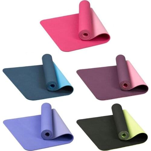 Non Slip Carpet Mat For Beginner TPE Gym Home Outdoor Fitness Exercise Workout Pilates Yoga Mat Carpet