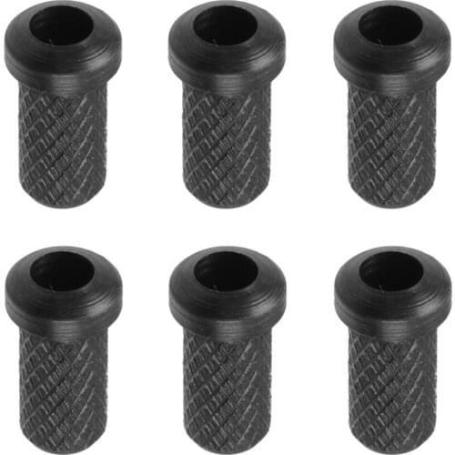 Durable 6 Pieces Iron Electric Guitar Through Body String Mounting Ferrules Bushings 9 x 5mm