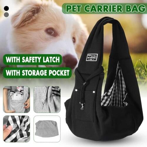 Pure Cotton Dog Transport Carry Bag Big Dog Small Pet Rabbit Puppy Carrier Adjustable Belt Sling Front Pocket Backpack Tote Bag