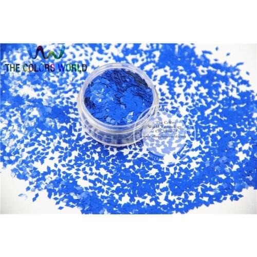 TCH310 2.0 MM Size Solvent Resistant Mate Royal Blue Colors Diamond rhombus shape glitter for nail art and other deco