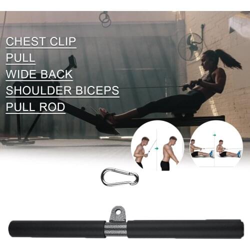 Gym Fitness Pulling Bar Steel Pipe EVA Muscle Training Accessories Abdomen Exercise Pull Down Shoulder Biceps Home Fitness Bar