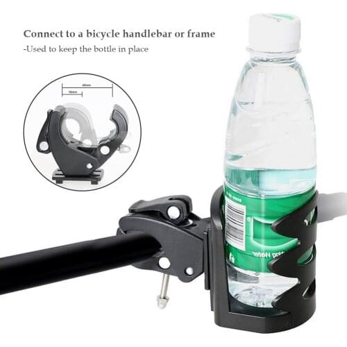 Bike Bottle Holder, Universal Adjustable 360 Degrees Rotation Water Cup Holder Rack Cage for MTB Bike Bicycle Stroller Motorcycl