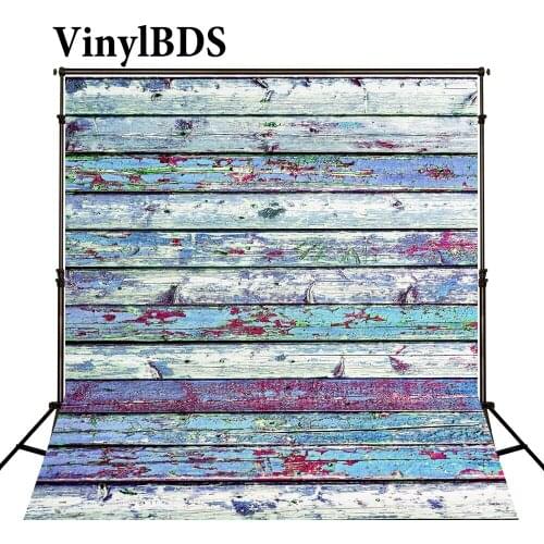 VinylBDS 5x7ft Color Wood Wall Background Wedding Bphotography backdrops Multi-size Can Washed Background Child Background Photo