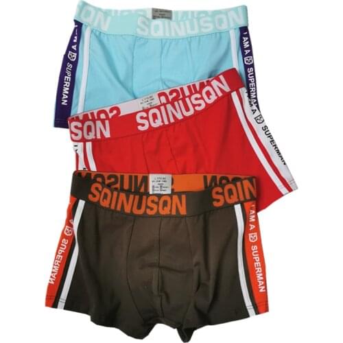 1PCS Men Boxer Stripe Solid Color Man Boxer Underwear Cotton Sports Style Fashion Simplicity Men Underwear Boxer Shorts 2020 HOT