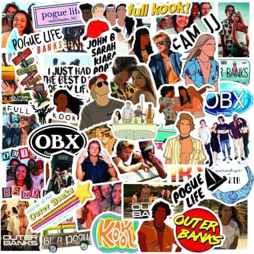 10/50pcs/Pack Waterproof Cartoon Outer Banks Stickers Skateboard Suitcase Guitar Luggage Laptop Stickers Kid Classic Toy