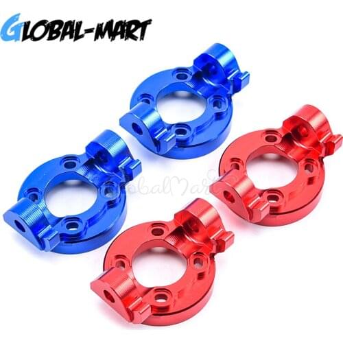2PCS Aluminum C Hub Carrier Caster Block C Seat for LOSI LMT 1/8 Los04022 Los244004 Los244 Solid Axle 4WD Monster Truck RC Parts