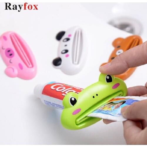 Bathroom Accessories Cartoon Shape Toothpaste Device Easy Rolling Holder Toothpaste Squeezer Cute Life Tools Bathroom Gadgets