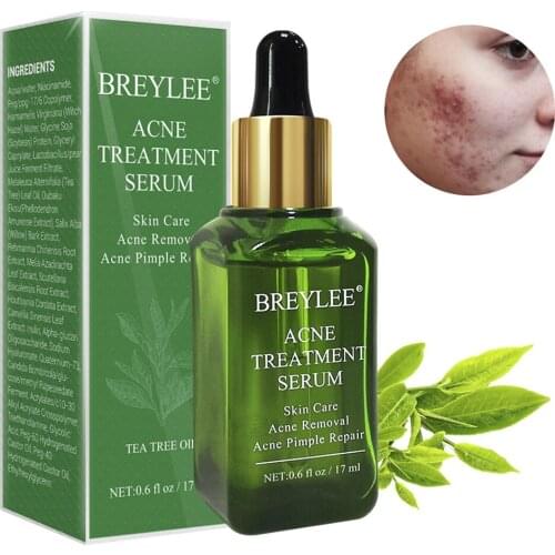 BREYLEE Acne Treatment Serum Natural Facial Essence Acne Scar Removal Face Skin Care Whitening Repairing Pimples Remover