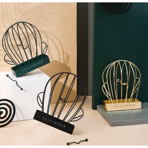 Household Wrought Iron Cactus Mosquito Coil Tray Bracket Indoor Can Hang Mosquito Coil Rack Can Hang Mosquito Coil Rack Decor