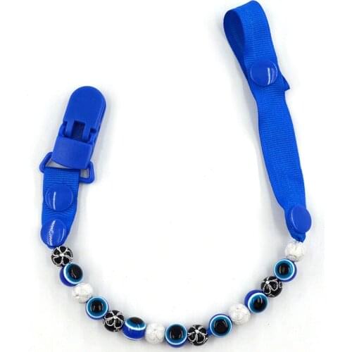 Blue Eye Pacifier Chain For Nipples Chupetas Para Bebe Pacifier Clips Chain Soother Holder Chain for baby K0136