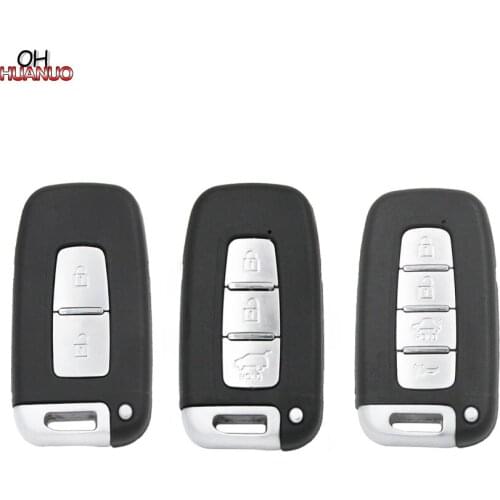 Car Key Shell Blank 2/3/4 Buttons Folding Smart Remote Key Case for Hyundai Key Case Fob