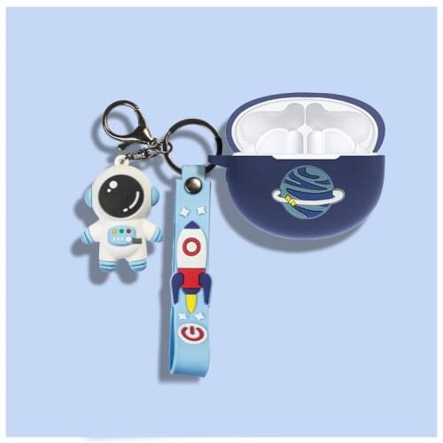 For huawei freebuds 4 4i 3 PRO Wireless Bluetooth Earphone Case Cartoon Spaceman Astronaut Protect Cover freebuds pro