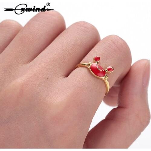 Cxwind Fashion Crab Shape Rings Mechanic Spanner Wrench Mens Knuckle Ring Punk Style Motorcycle Biker Crab Shape Rings anillos