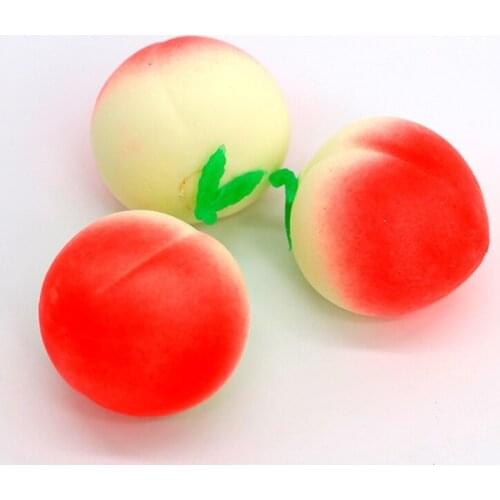 D7WF Sensory Fidget Toy Party Favor Set Flour Ball for Kids Adults Toddlers Pressure Relief Squishy Peach Pinch Ball for Calm