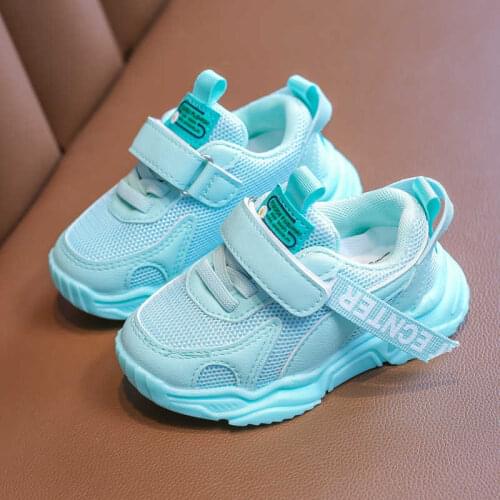 Childrens Shoes 2021 Autumn New Boys Girls Sports Shoes Soft Sole Breathable Fashion Casual Kids Sneakers Running Shoes D753
