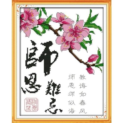 Unforgettable teachercross stitch kit Chinese 14ct 11ct count print canvas stitching embroidery DIY handmade needlework plus