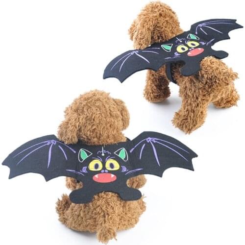 Dog Clothes Halloween Pet Clothes Bat Wings Cat Dog Spider Outfit Collapsible Bat Outfit Decoration Pet Supplies Accessories