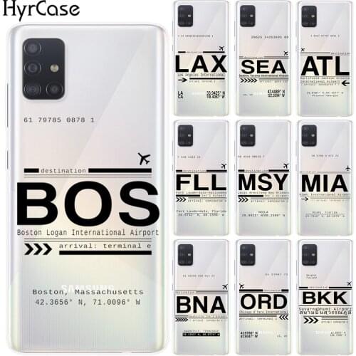 Boston US International Silicone Case For Samsung A01 A51 A71 A7 A6 A8 Plus A9 2018 A10 A20 A30 A40 A50 A60 A70 A80 A90 A30S